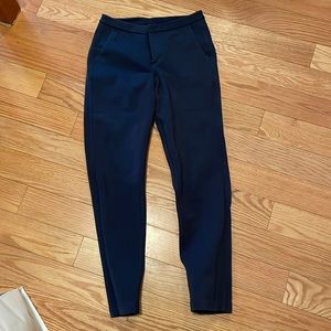 Dark blue lulu dress pants stretchy